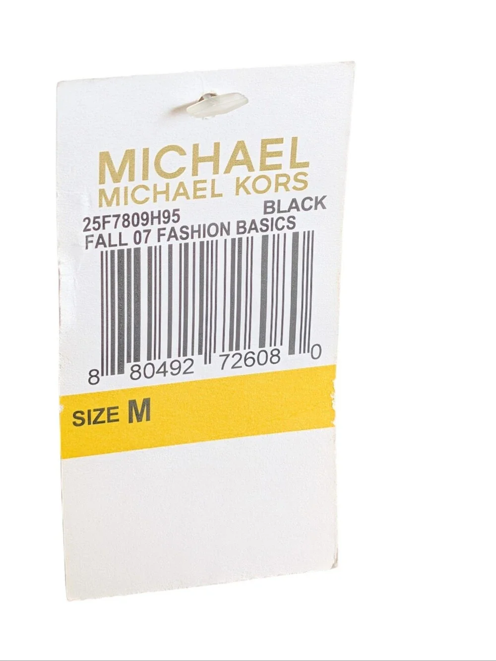 Michael Kors Black Deep V Neck Midi Dress 3/4 Sleeve
